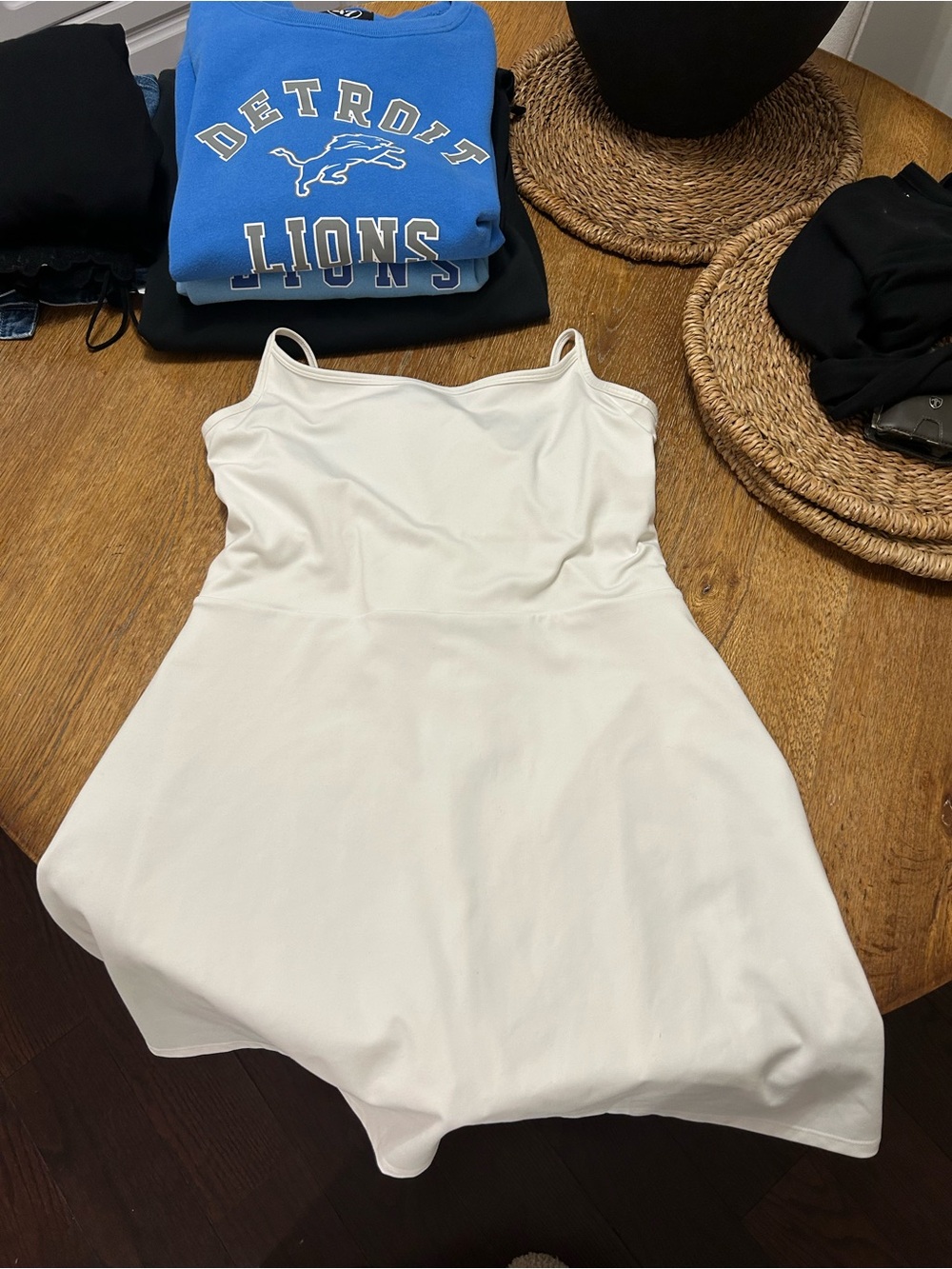 GAP White Mini Spaghetti Strap Dress